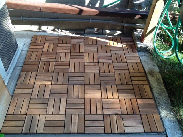 Bbq Area Facelift Front Life, Ikea Patio Tiles