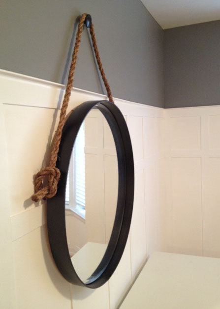 DIY Iron & Rope Mirror - Storefront Life
