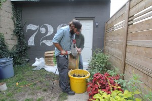 DIY Concrete Countertops - THE "POUR" - Storefront Life