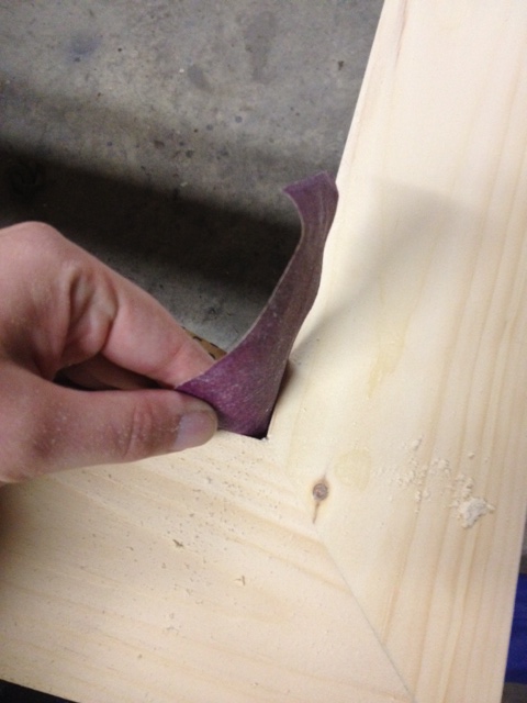 Sand any imperfections. Hand sanding works best for the inside edges, and you can use a power sander on the frame face